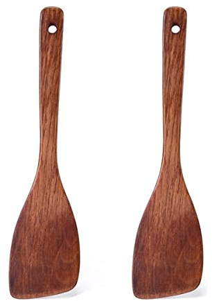 Ustensiles de Cuisine en Bois - Turner Cuisine, Spatule Biseautée, 2 Pcs