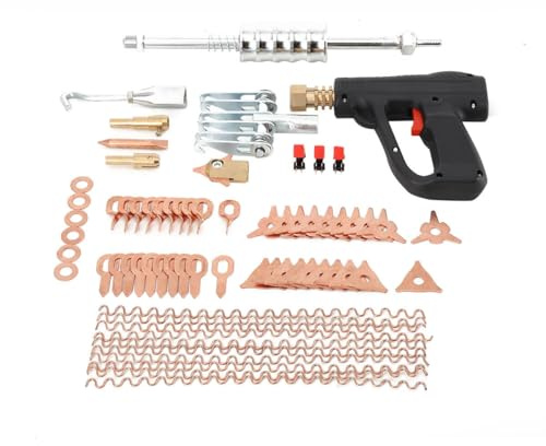 SUDEG 66 Stück Auto Dent Puller Kit Ausbeulwerkzeug Karosserie für die Autoreparatur, Spotter-Zubehör, Spotter Schweißgerät Karosserie Reparatur Ausbeul Set,Auto Ausbeulwerkzeug Set