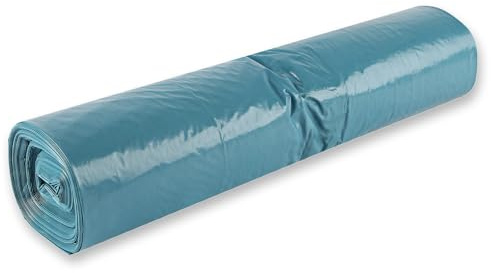 60 Stück, Müllsäcke Premium, FRANZ MENSCH, 240 l, blau, LDPE, 100% recycelt | Rolle, 6 x 10 Stück, Müllbeutel, Mülltüte, extra groß, Mülltonnen, trash bags, Abfallentsorgung, Gewerbe, Recyclingmaterial