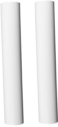 KICHOUSE 2st Aufbewahrungsrohr Für Dokumente Kunststoff-maltube Poster-aufbewahrungsbox Mailer, Poster, Versandröhren Postertransportrohr Zeichenrohr Kunststoffrohr Plastik Tragbar Weiß