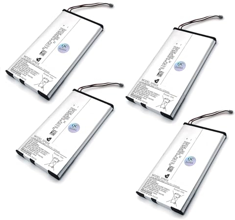New Pack 4 PSV1000 Rechargeable Li-ion Battery SP65X Replacement, for Sony Playstation PS Vita PSV 1000 PCH-1100 JP 3G Edition Game Console, 3.7V 2210mAh Lithium Batteries Four PCS Original