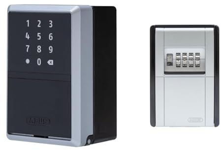 ABUS smarte Schlüsselbox KEYGARAGE One & KeyGarage 787 - Schlüsselbox zur Wandmontage - für Schlüssel oder kleine Wertgegenstände - 46331 - Schwarz-Silber