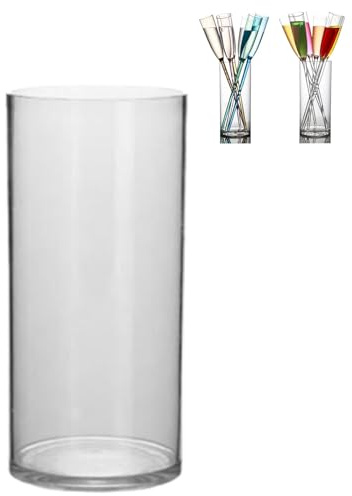 LIUPONHU Floating Champagne Flutes,Floating Champagne Glasses for The Pool,Floating Champagne Glasses Plastic,Champagne Flutes with Long Stem for Party (Clear)