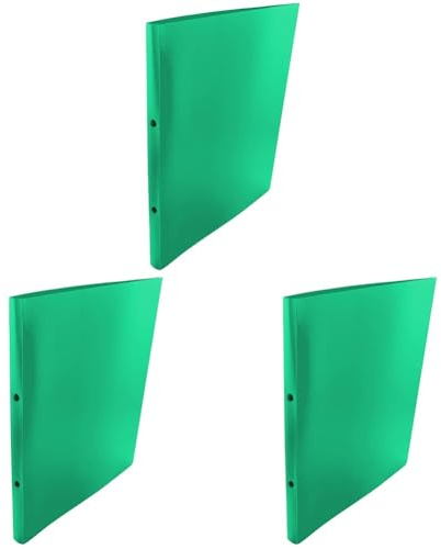 Kangaro Ringbuch Blickdicht Grün (PP, DIN A4, 2-Ringe 16mm O-Mechanik, Rücken 20mm) (Packung mit 3)