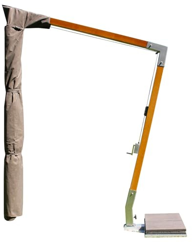 Bonussi Custodia Fodera per Ombrellone da Giardino 310x60 cm in Mytex Impermeabile Taupe