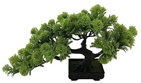 FAJNUZI2024 Künstliche Bonsai Künstlicher Bonsai-Baum, Desktop-Display-Baum for Innen- und Wohnzimmer, Heimdekoration, Simulation eines Bonsai-Baums, Topf-Ornament-Display Kunstbaum Bonsai