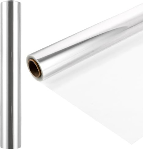 STARVAST 2 rotoli da 86 cm x 30 m, pellicola trasparente in cellophane trasparente, 3 ml di spessore, carta da regalo per matrimonio, trasparente