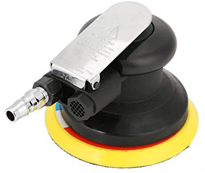 Pulidora de Aleación KP - Lijadora Orbital Redonda de Palma de Acero 654, Herramienta Neumática de Lijado Manual Aleatorio, Lijadora de Alta Resistencia - Tipo de producto: