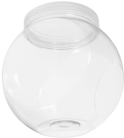 FUNOMOCYA Barattoli Di Plastica Trasparenti Per Dolci Coperchio Bianco, Barattoli Di Caramelle Pet Da 1500ml Riutilizzabili, Contenitori Porta Biscotti Per Feste Set Da 3 Pezzi