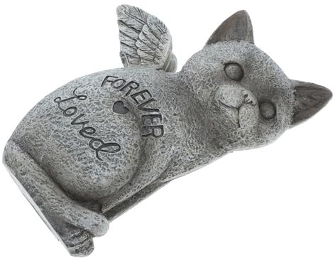 Alipis Statuetta Commemorativa Per Animali Domestici Da Giardino Per Memoriale Di Cani e Gatti Decorazione Per Esterni e Giardino Elegante Monumento Del Tuo Zampe