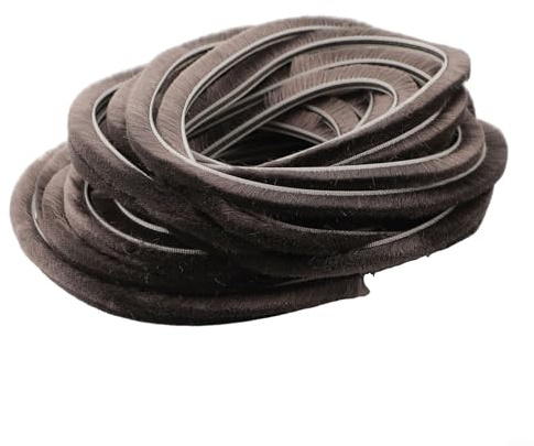Homeponnew Burlete autoadhesivo para puerta de 10 m, cinta aislante para puertas correderas, ventanas, gabinetes, 5 mm de ancho (5 mm x 10 mm)