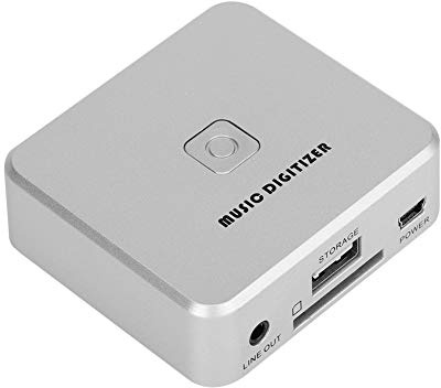Vvikizy 128Kbps Left and Right Channels Music Digitizer Audio Collection Box, Stereo Surrounding Sound, Indicator Light, Check and Convert Music to MP3 with U Disk SD Card