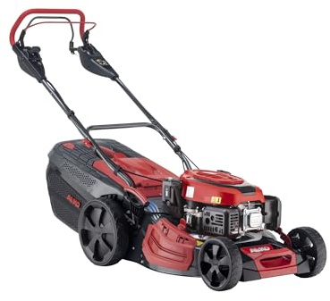AL-KO Benzin-Rasenmäher Premium 524 VSED-A, 51 cm Schnittbreite, 2.6 kW Motorleistung, elektrischer Schlüsselstart, stufenloser Radantrieb, 4IN1function (Mähen, Fangen, Mulchen, Seitenauswurf)