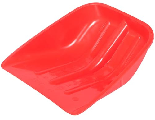 SUPVOX Pala Multiuso in Acciaio Temprato 40x35 Cm per Rimozione Neve e Mangime Pollame con Foro per Manico, Resistente al Freddo per Giardinaggio e Uso Agricolo