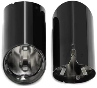 Auspuff Endrohr Für G22 G26 420i 430i G20 G21 320i 330i 2 stücke Edelstahl Auspuff Blenden Endrohr(Schwarz)