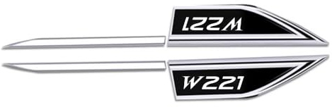 3D Emblem Aufkleber,für W221 Heckkoffer Abzeichen Auto Karosserie Logo Chrom Metall Styling Embleme wetterfest Zubehör,A