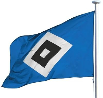 HSV Hamburger SV Fahne Flagge Garten 120cm x 180cm für Fahnenmast geeignet