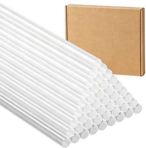 Heißklebesticks, Heißklebestifte 11mm x 200mm, Mini Klebesticks für Heißklebepistole, Transparente Heißkleber Sticks Universalkleber für DIY Basteln Reparatur Schule Büro, 45 Stück