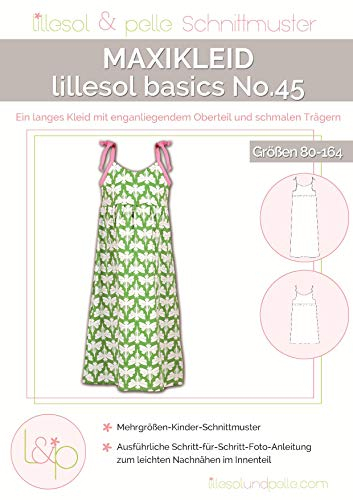 Lillesol & Pelle Schnittmuster basics No45 Maxikleid Papierschnittmuster