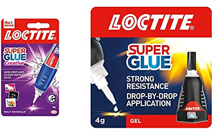 Loctite 2057737 Super Glue Perfect Pen, Glue Pen for Precise Application & Super Glue Power Flex Control, Flexible Super Glue Gel, Superglue with Non-Drip Formula for Vertical Applications
