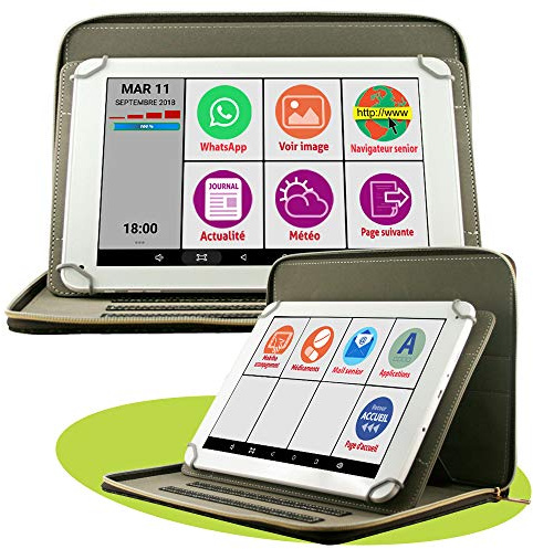 Mobiho-Essentiel Nouveau MODELE-DEC-2025 La Tablette Senior Excellence Initiale 11pouces. Le modèle Le Plus performant. 6GO/128Go+ Empl Micro SD, Ecran incell 2000x1200-4G LTE et WiFi