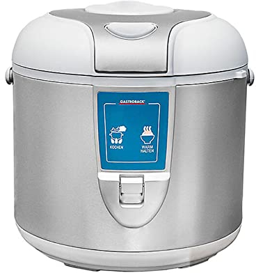 Gastroback Design Rice Cooker Pro, 5L, 700W, Non- Sticking Coating, Automatic Switch – Off, Non – Sticking Coating – 62518, Silver