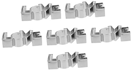 BESTonZON 6pcs Stainless Steel Cookie Molds Biscuit Cutters for Baking Lightweight Baking Supplies for Easy Cookie Decorating and Family Fun