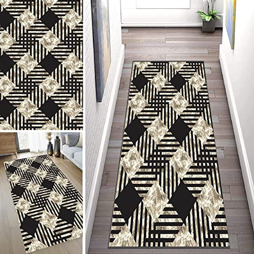 Tappeto da Cucina 40x370 cm Lavabile Antiscivolo Passatoia da Cucina Moderno Economico per Interni, Esterni, Camera da Letto, Cucina, Ingresso C