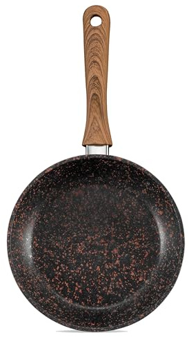 JML 20cm Frying Pan, Black Copper Stone - Non Stick Frying Pans, Durable Aluminium and Stainless Steel Pan, Healthier Frying, Dynamic Heat Distribution, for Gas, Induction, Electric and Ceramic Hobs