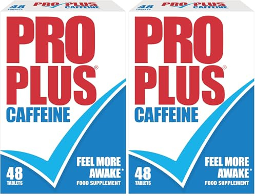 PRO PLUS 48 Tablets - Caffeine Tablets - Sugar Free (Pack of 2)