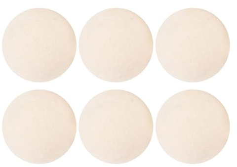Wolle Trockner Bälle, wiederverwendbare Wolle Filz Trockner Ball Hypoallergene Absorbierende Feuchtigkeit Verringerung der statischen Klirren Anti-Falten-Wäsche Bälle (7,5 cm)