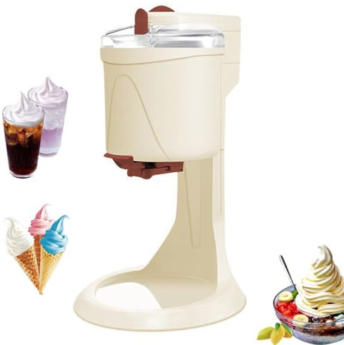 Haushalts-Eismaschine, 1 L Softeismaschine für Zuhause, Bar, Café – Mini-Frucht-Softeismaschine,B