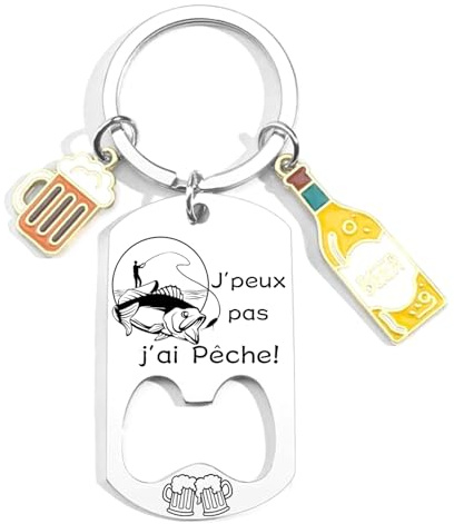 JRZDFXS Cadeau Fan de Basket Coach Porteclef Décapsuleur Original Porteclef Personnalisé pour Basket Chasseur Football Golfeur Motard Pêcheur Cycliste Rugby Cadeau