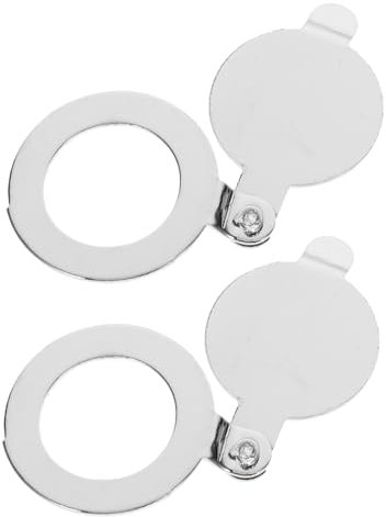 WATIIFUFU Gucklochabdeckung Türspion 2 Stück aus Metall 14mm mit Anti Peeping Design Privatsphäre und Sicherheitsschutz für Haustür Wohnung Eingang