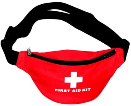 Veemoon Trousse de Premiers Secours Rouge avec Plusieurs Compartiments Portable Imperméable en Nylon Pratique à Porter pour Kayak et Activités de Plein Air