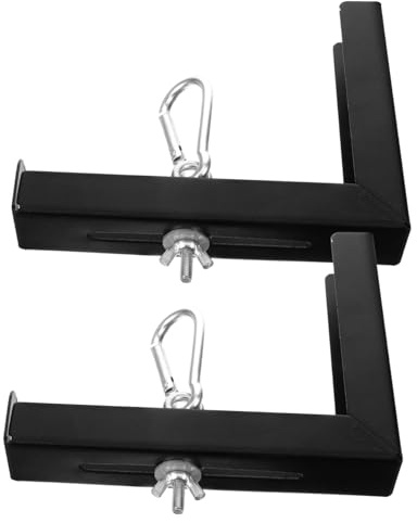 Kisangel Soporte en L para Proyector y Pantalla, Montaje en Pared y Techo Ajustable, Gancho Incluido, 6 Pulgadas, para Aula y Cine en Casa, Compatible con Instalación de Pantalla Clara