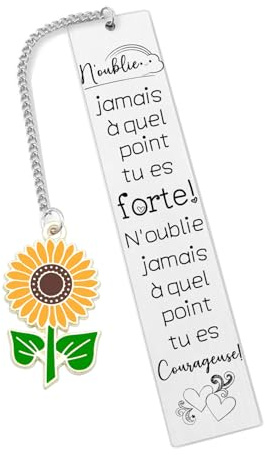 YUANSI Marque Page inspirant Cadeau Meilleure Amie Noel Anniversaire Femme Original Utile Marque Page Idée Cadeaux noel Collegue de travail Anniversaire Amie Soeur Collegue