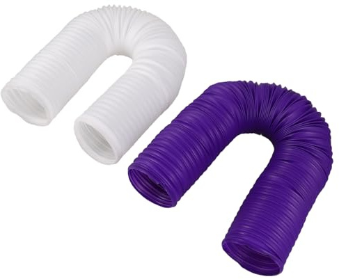 ARTIBETTER Tunnel per Piccoli Animali a Fisarmonica in Plastica 2 Pezzi, Tunnel Gioco Espandibile per Criceti e Conigli, Tubo Interattivo per Gabbia e Arricchimento Animale Domestico