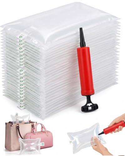 WUSJCOF 100 Piezas Bolsa de Burbujas de Aire, Cojín de Burbujas de Aire Antipresión, Material de Embalaje para Envío y Envasado, Stoßfest, embalaje, relleno embalaje, plástico burbujas (10 x 20cm)