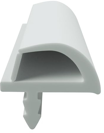 DIWARO® Zimmertür-Dichtung ZT029 | weiß oder braun | 5 lfm für Zimmertüren und Innentüren. Zum Schallschutz und abdichten der Tür. Bestehend aus TPE (Thermoplastischen Elastomer) (weiß)