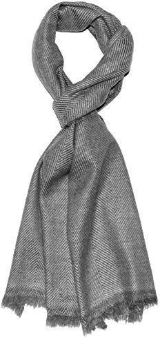 Lorenzo Cana herrhalsduk 100 % kashmir 30 cm x 180 cm grå antracit ljusgrå fluffig lätt kashmirhalsduk halsduk vinterhalsduk herrhalsduk 783158811, antracit ljusgrå, 30 x 180 cm