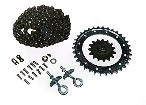 Satz Antriebsteile SR2, SR2E (Mitnehmerkranz genietet, Kettenspanner Ø10, Kette, Ritzel 15 Z. usw.)