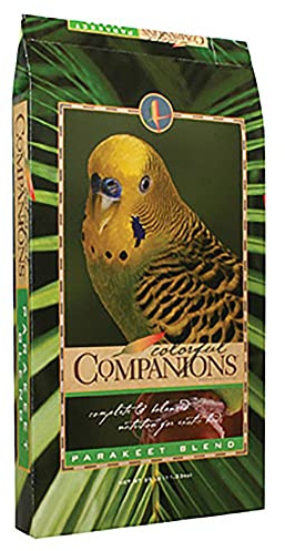 Colorful Companions | Parakeet Bird Food Blend | Nutritionally Complete | Premium Grains and Seeds | 25 Pound (25 lb.) Bag