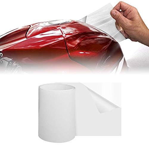 4R Quattroerre.it Quattroerre 16801 Pellicola Adesiva Scudo per Protezione Carene Moto, 16 cm x 0.5 mt, Spessore 0.3 mm