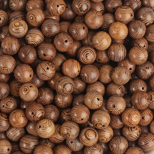 Perlen 300stk holzperlen 10mm bastelnperlen für DIY Schmuck Herstellung