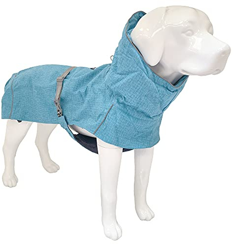 Croci Hiking Hundemantel, wasserdicht, für Hunde, Makalu, wärmeregulierendes Futter, Türkis, 40 cm