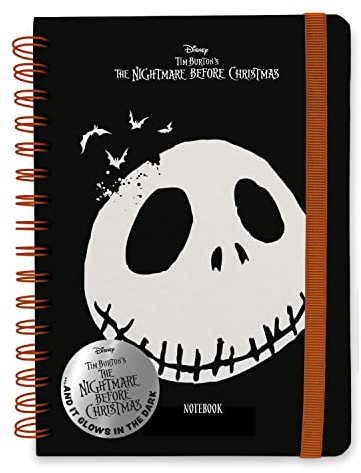 Grupo Erik The Nightmare Before Christmas Notizbuch A5 Journal Tagebuch | Reisetagebuch Dotted Bullet Journal Hardcover Ringbuch Mädchen und Jungen Einschulung - Notizblock A5 14,8 × 21,0 cm