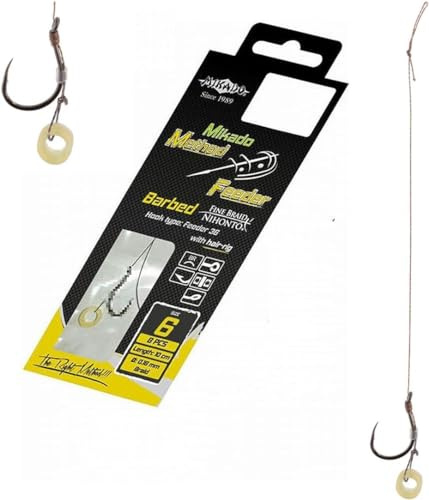 8X Mikado Method Feeder MF13 Haken Rig `s Pellet-/Bait Band geflochtener Schnur