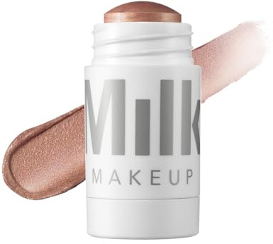 Milk Makeup Highlighter, Flare (Rose Gold) - 0.21 oz - Dewy Cream Highlighter Stick - Blendable & Buildable - 1,000 Swipes in Every Stick - All Skin Types - Vegan, Talc Free & Cruelty Free