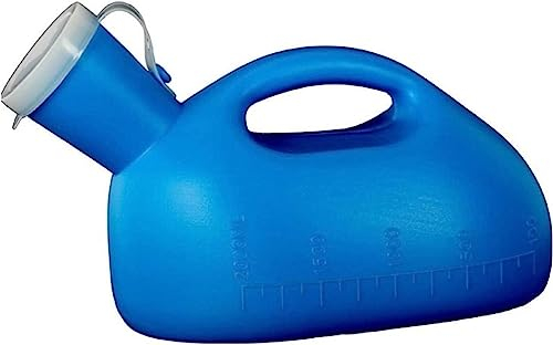 KOINEN Colector de Botellas de orina, urinario Masculino portátil, urinario Masculino de 2000 ML, Orinal portátil for Hombres, colector de Botellas de orina, Inodoro de Viaje